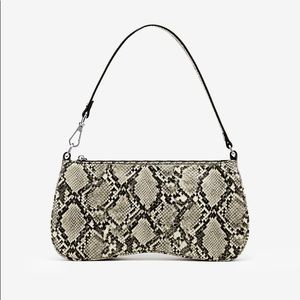 JW Pei Eva Shoulder Bag - Natural Snake Embossed